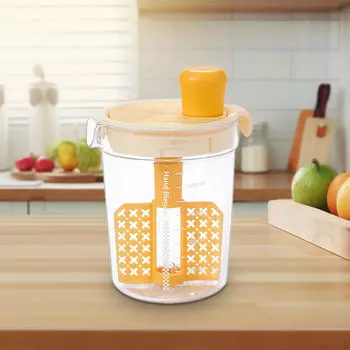 Чаша для смешивания заправки салата и разделения яиц жёлтый