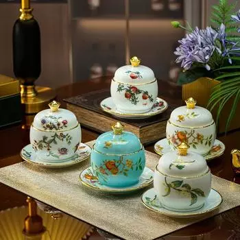 Чаша для тушения, маленькая миска для десерта, специально для птичьего гнезда, Будда прыгает через стену, суповая чашка на одну персону, изысканная для домашнего использования