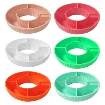 Чаша для закусок Силиконовая тарелка для закусок на чашки емкостью 40 унций Многоразовый поднос для закусок Контейнер для закусок с 4 отделениями для принадлежностей для чашек Легко очищаемый сервировочный поднос зелёный