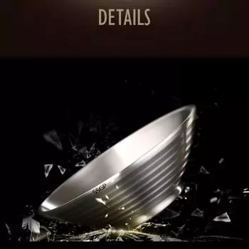 Чаша из нержавеющей стали 304 SSGP, миска для рамэна, рисовый суп, пузырчатая лапша, антипригарная миска