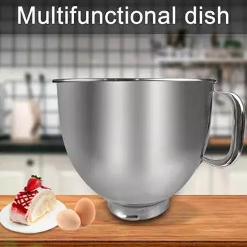 Чаша из нержавеющей стали, большая емкость для выпечки, легко моющееся ведро для смешивания для домашней кухни, пекарни серебряный