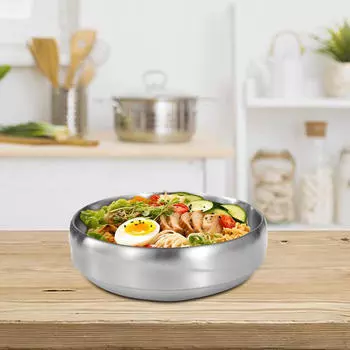 Чаша из нержавеющей стали Коммерческая еда Многоцелевой ресторан с лапшой, служащий для 21CM