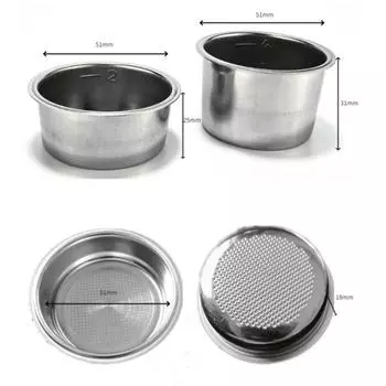 Чаши для кофе на 1/2/4 чашки, нержавеющая сталь 304 с ручкой