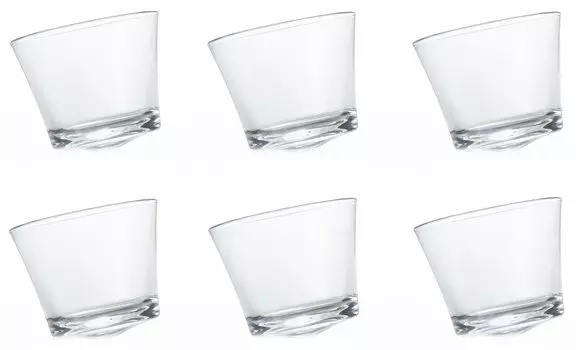 Чашка ADERIA Прозрачная 90 мл Юрари Юрари 6 гостей Сделано в Японии P-6729