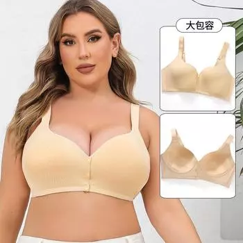 Чашка AE 36-52, супер большой размер, бюстгальтер с леопардовым принтом для людей среднего и пожилого возраста, без стальной окантовки, жилет с пряжкой спереди, нижнее белье 36/80AB