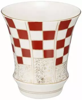 Чашка Arita Ware SAKE GLASS Чашка Ochoko Ichimatsu Red (Обратная форма) Диаметр приблизительно 6,7 x Высота 7 см Емкость приблизительно 100 мл Sixtieth B