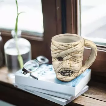 Чашка, Атмосферное украшение, Персонализированная керамическая чашка, Кружка, Хоррор чашка для воды, Кофейная чашка One Size
