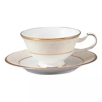 Чашка-блюдце Noritake 220 куб. см. Белый костяной фарфор Palace & (Кофе чай) Т59587/4753