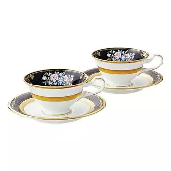 Чашка-блюдце Noritake 220 куб. см Evening Majesty 2 Bone China & (Парный набор) (Кофе чай) Р59587/4818-1