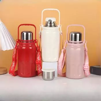 Чашка большой емкости для разделения чая, нержавеющая сталь 316, кружка для колы, спорт на открытом воздухе, портативный изолированный чайник 900ml красный