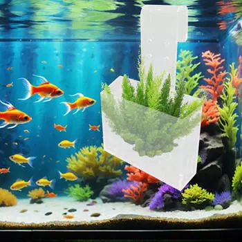 Чашка для аквариумных растений с крючком, подвесной контейнер, декор для аквариума, горшок для выращивания растений, прозрачный