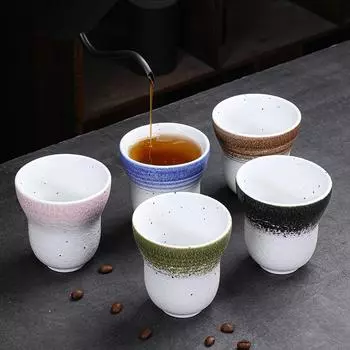Чашка для эспрессо в скандинавском стиле, креативная ретро японская керамическая чашка ручной работы, чайная чашка, керамическая чашка для воды Single Cup 150ml