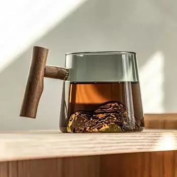 Чашка для чая из высокосиликатного стекла Pyrex для офиса, интегрированная фильтрация, прозрачный стеклянный чайный напиток, чайный сервиз, аксессуары 301-400ml прозрачный