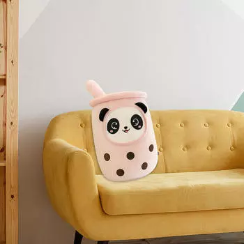 Чашка для чая с молоком Мягкая игрушка Подарки Украшение для гостиной Панда для мальчиков и девочек 35cm Pink