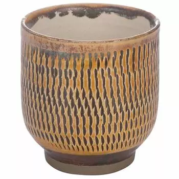 Чашка для чая Yamashita Crafts коричневая x H8 см Чашка для чая Ontayaki черная Tobi 451290 7