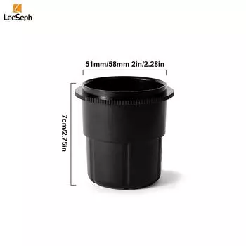 Чашка для дозирования кофе Leeseph, чашка для порошка для кофемашины для портафильтра 51/58 мм, чашка для дозирования кофе эспрессо, кофейные аксессуары