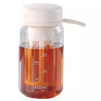 Чашка для холодного заваривания 450/600 мл с фильтром для накипи, пищевая большая емкость, портативная дорожная бутылка для чая, банка для кофеварки холодного заваривания 450ML розовый