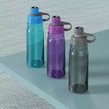 Чашка для холодной воды для девочек. Высококачественные пластиковые чашки с высокой термостойкостью, портативные, защищающие от падения, и легкие спортивные чашки. 900ml фиолетовый