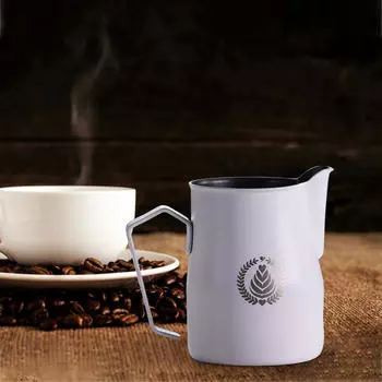 Чашка для кофе и молока, емкость для вспенивания сливок, емкость 750 мл, эспрессо-машина белый