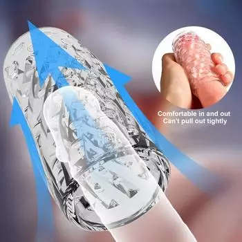 Чашка для куклы, прозрачная, удобная, удобная, винтажная, тренажер для головки пениса, чашка для куклы для развлечения A