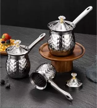 Чашка для латте-арта из нержавеющей стали с заостренным горлышком, кофейник Taukye Hand, кофейная чашка, кувшин для вспенивания молока, кувшин для латте-арта серебряный