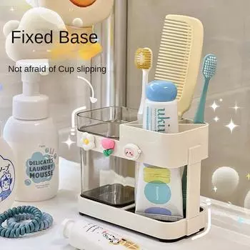 Чашка для мытья, держатель для зубных щеток 2-в-1, бытовая пара, чашка для полоскания, студенческое общежитие, простая ванная комната, милый японский стиль luggage carrier