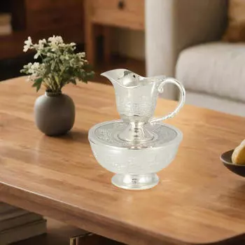 Чашка для мытья и миска, декоративная, сплав, многоразовая, ручной набор для свадьбы,