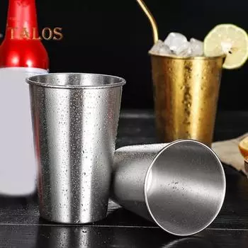 Чашка для пива из нержавеющей стали, 230/350/500 мл, легко моется, удобная ручка, аксессуар для дома для питья 350ml