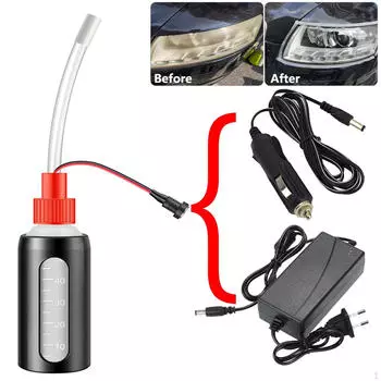 Чашка для полировки фар автомобиля, вилка ЕС, портативный инструмент для ремонта линз