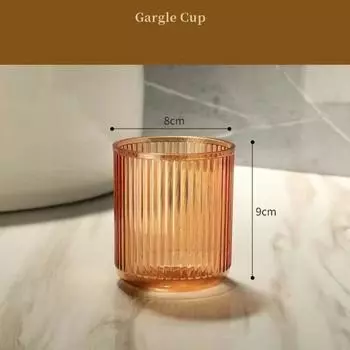Чашка для полоскания против падения, легкая чистка, чашка для мытья, новый держатель для зубных щеток, ванная комната 1pc коричневый
