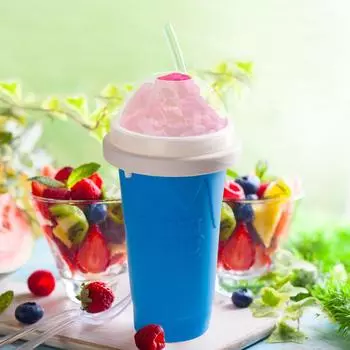 Чашка для приготовления слаша, чашка для приготовления льда Slushy Maker, замороженная волшебная чашка Squeeze Cup, охлаждающая чашка, кружка для замораживания, кружка для молочного коктейля и смузи
