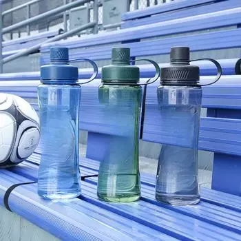 Чашка для прямой питьевой воды большой емкости для мужчин и женщин летом, устойчивая к высоким температурам космическая чашка, пластиковая чашка с защитой от падения и утечки. 1000ml синий