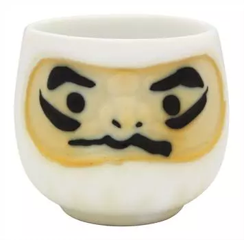 Чашка для сакэ Kajuru Life белая 60 мл Mino Ware Feng Shui Daruma Чашка для сакэ K12258 (Какуни)