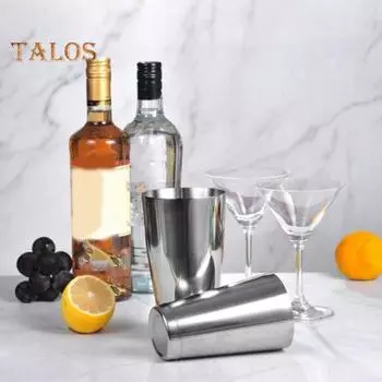 Чашка для смешивания с гладкой поверхностью, смешанные напитки, пищевой прочный инновационный смеситель для коктейлей большой емкости, товары для дома серебряный