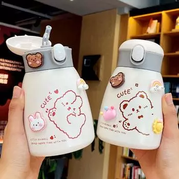 Чашка для сохранения тепла, чашка для сохранения тепла из нержавеющей стали, чашка для сохранения тепла с милым мультяшным персонажем, чашка для сохранения тепла, чашка для воды