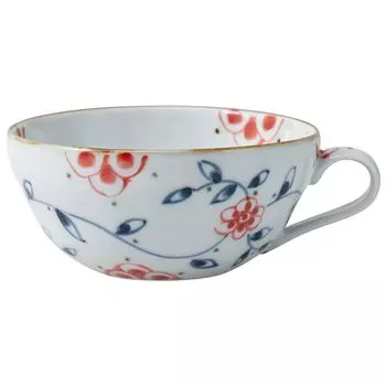 Чашка для супа Arita Ware емкостью около 300 мл, цвет королевский красный, подходит для использования в микроволновой печи, можно мыть в посудомоечной машине 25405 красный