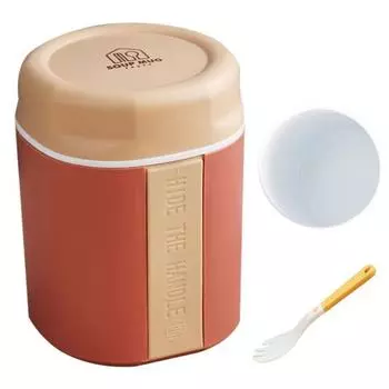 Чашка для супа, защита от накипи, герметичная двухслойная портативная изолированная чашка для обеда, завтрака, предметы домашнего обихода 1 розовый