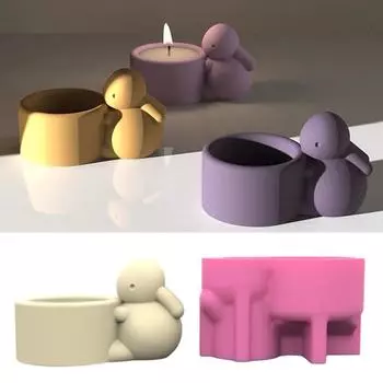 Чашка для свечи, силиконовая форма, бетонная штукатурка, банка для свечей, цветочные горшки, держатель для ручек, формы для эпоксидной смолы, подсвечник