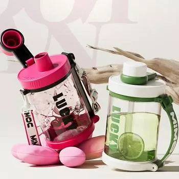 Чашка для воды большой емкости для мальчиков, фитнес-спортивная бутылка для воды, бочки T, термостойкая пластиковая бутылка для воды, большая чашка для живота, тонное ведро 701-800ml