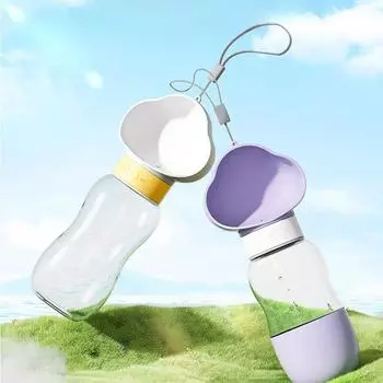 Чашка для воды для домашних животных, переносная дорожная чашка, чайник для путешествий, фонтан для питья собак, бутылка для воды для кошек, принадлежности 10*26cm
