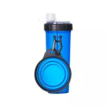 Чашка для воды и еды для домашних животных, Кормление собак на открытом воздухе, Товары для животных, Корм для собак, Диспенсер для воды для домашних животных, Чашка для воды для домашних животных One Size синий