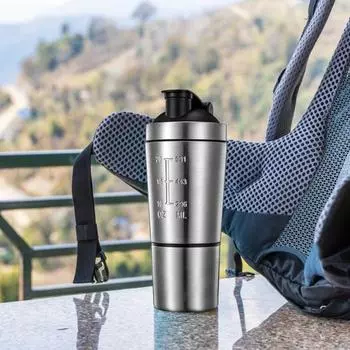 Чашка для воды из нержавеющей стали, 791 мл, спортивный чайник для напитков на открытом воздухе с крышкой, большим отверстием, пищевая двухслойная сыворотка серебряный