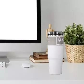 Чашка для воды на 30 унций, герметичный стакан из нержавеющей стали с вакуумной изоляцией, крышкой и соломинкой для горячих и холодных напитков 30oz зелёный