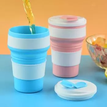 Чашка для воды на 350 мл, термостойкая, без запаха, питьевая 350ml фиолетовый