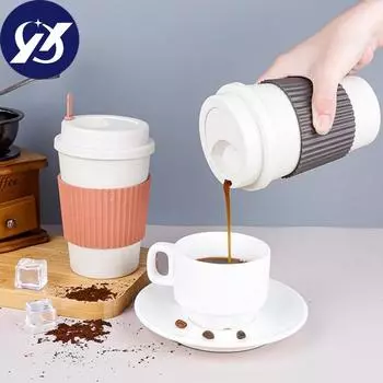 Чашка для воды, пищевая защита от ожогов, многоцелевой компактный устойчивый к высоким температурам сок, напиток для домашнего использования коричневый