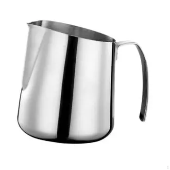 Чашка для вспенивания кофе для домашнего использования и приготовления латте silver 750ML
