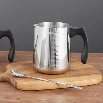 Чашка для вспенивания молока 304, кувшин для вспенивания молока из нержавеющей стали, кувшин для вспенивания молока, кофе, капучино, латте, арт, эспрессо 600ml