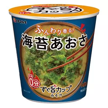 Чашка Hanamaruki Sugu Umami Мисо-суп с водорослями Aosa x 12 шт., набор воды 0 9,6 г (мягкий аромат/минуты кипения)