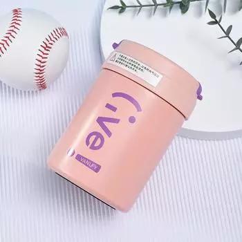 Чашка Ins Wind Belt Straw Ton Ton из нержавеющей стали 316, термос для двойного питья, большая вместимость, студенческая, для улицы, кофейная чашка 420ml розовый