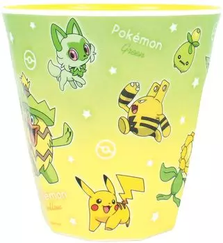 Чашка из меламина Tees Factory Pokemon, желтый градиент/зеленый и PM-5525586GY